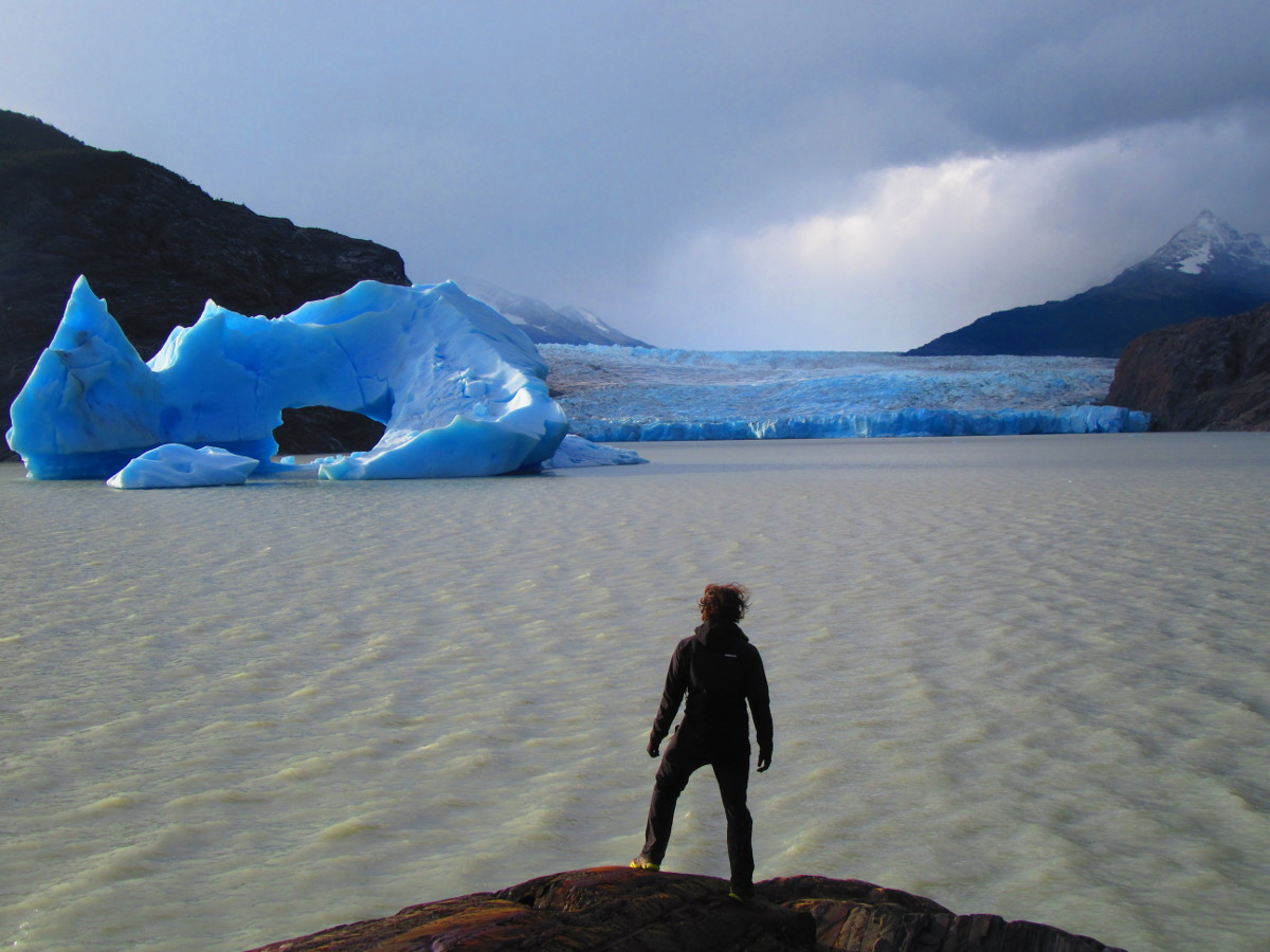 glacier grey iceberg trekking