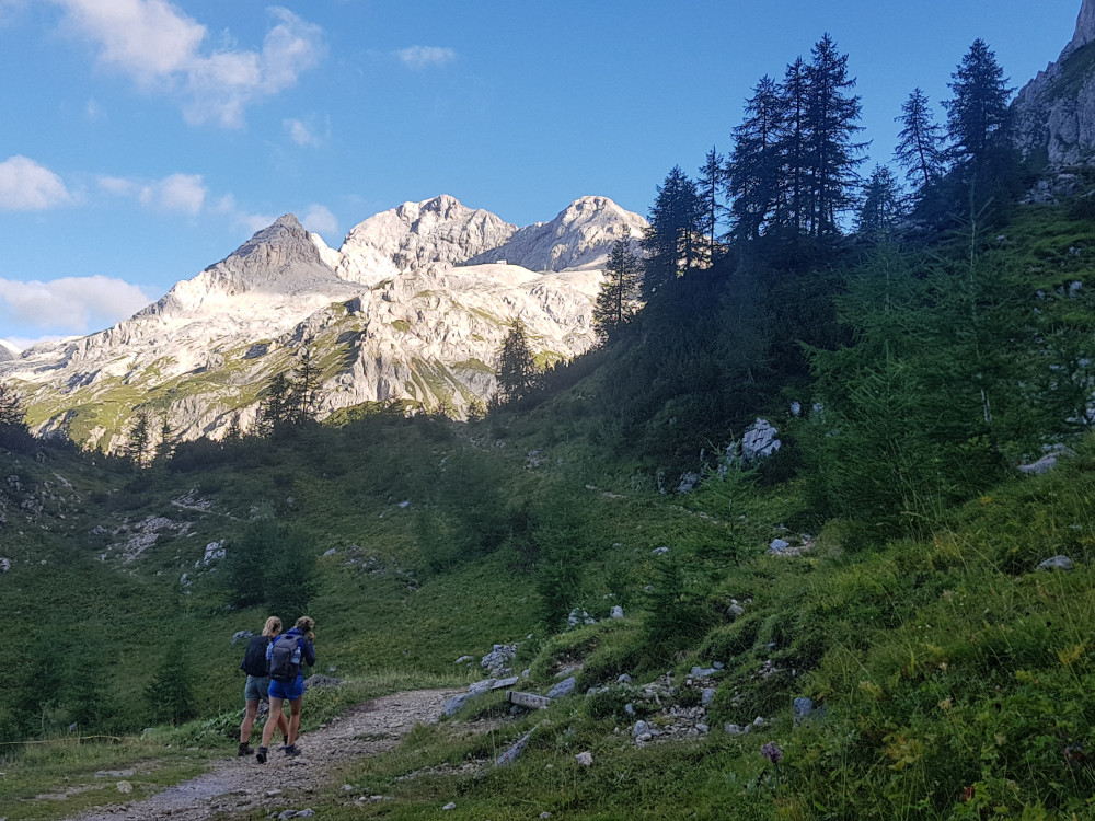 Randonnée vers notre premier campement