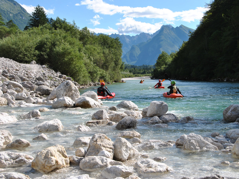 Voyage sportif slovénie kayak